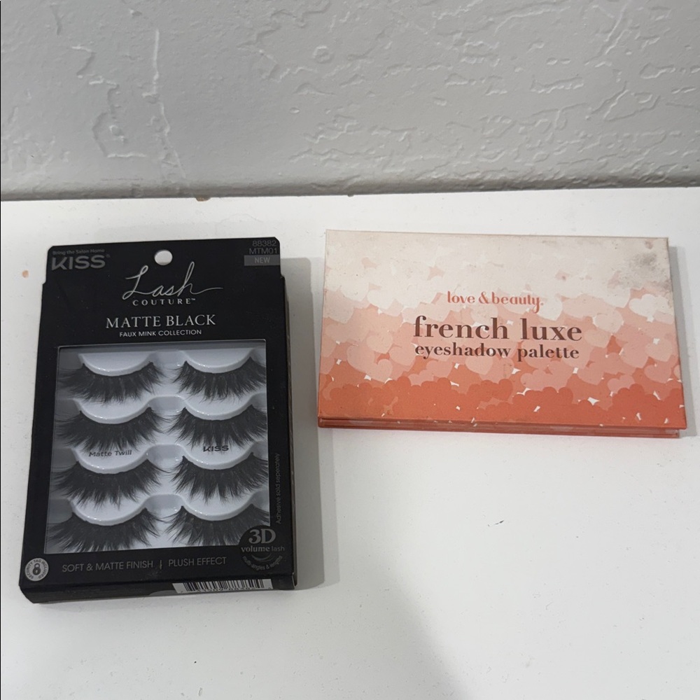 Kiss Lash Couture Matte Black and French Luxe Palette